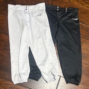 Girls softball Pants - Black and White